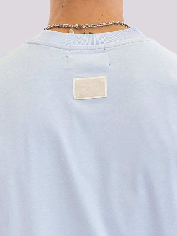 חולצת טי-שרט אוברסייז עם הדפס גרפי לגברים