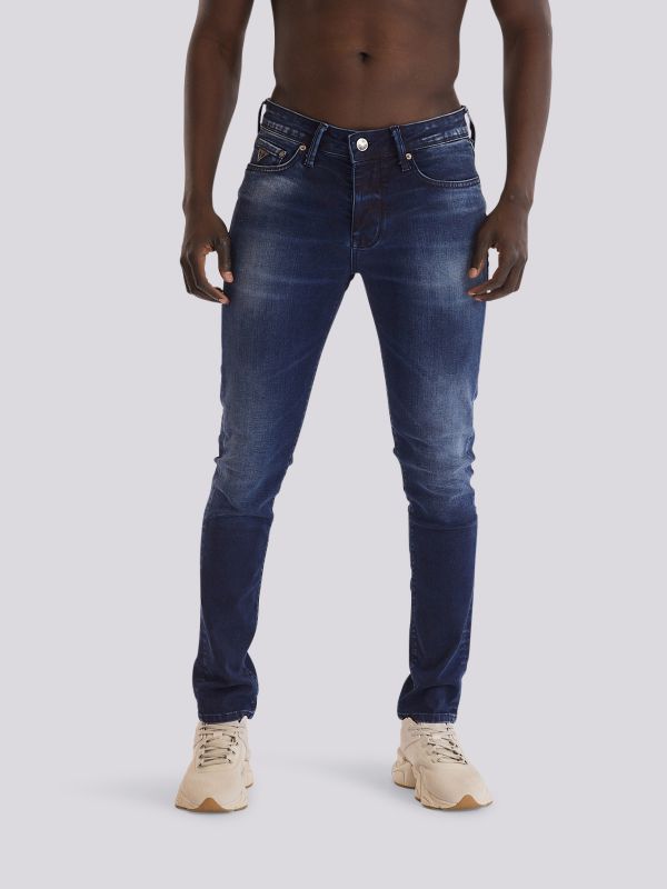 מכנסי ג’ינס בגזרת סלים דגם RINO לגברים