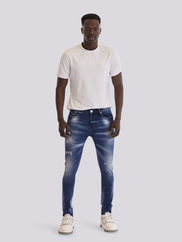 מכנסי ג’ינס בגזרת סקיני דגם TORO לגברים