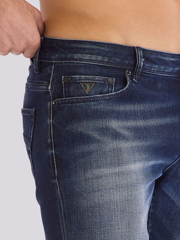 מכנסי ג’ינס בגזרה ישרה דגם GINO לגברים