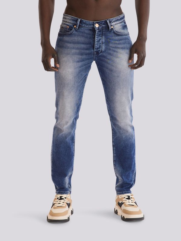 מכנסי ג’ינס בגזרת סלים דגם RINO לגברים