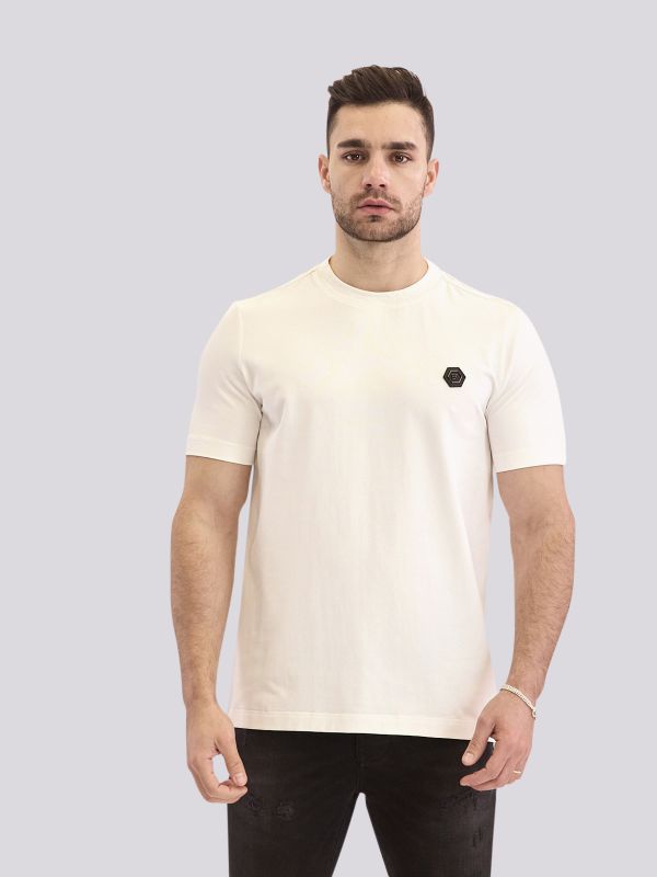 חולצת טי-שרט עם הדפס טיפוגרפי בולט לגברים