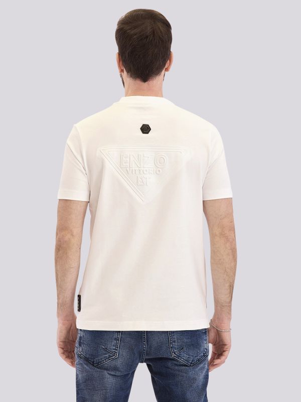 חולצת טי-שרט אוברסייז חלקה ומינימליסטית לגברים