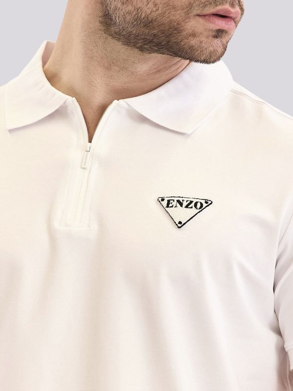 חולצת טי-שרט עם הדפס טיפוגרפי וגרפי משולב לגברים