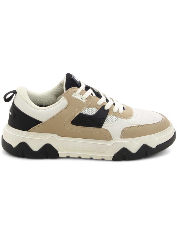 נעלי סניקרס במראה עור קלאסי לגברים