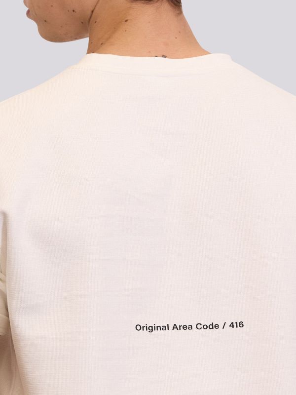 חולצת טי-שרט בגזרה ישרה עם הדפס לוגו מרכזי לגברים