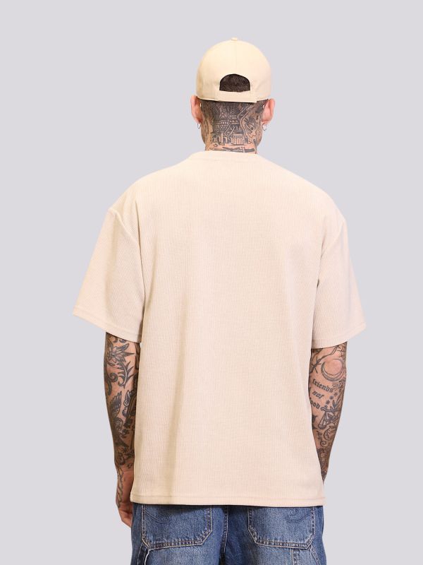 חולצת טי-שרט אוברסייז בייסיק איכותית לגברים