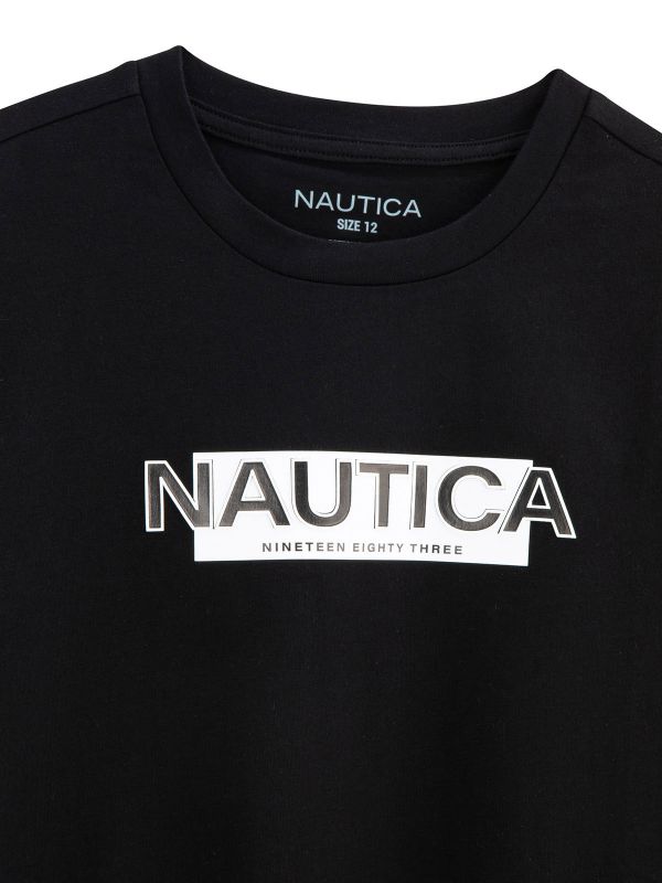 טישירט עם לוגו NAUTICA לילדים