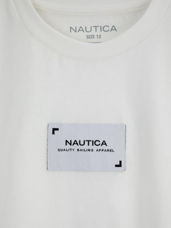 טישירט עם פאץ’ NAUTICA לילדים