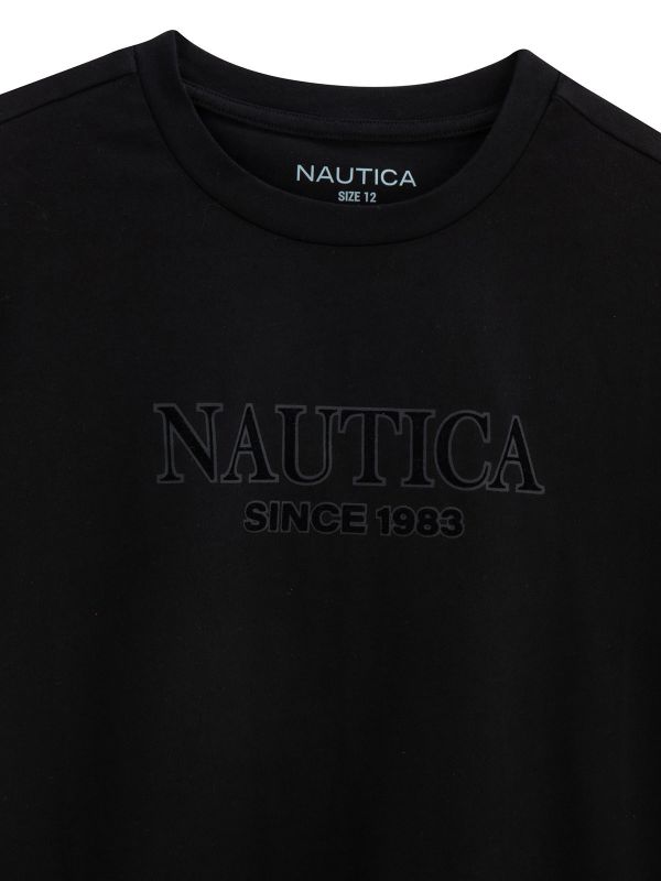 טישירט עם לוגו NAUTICA לילדים