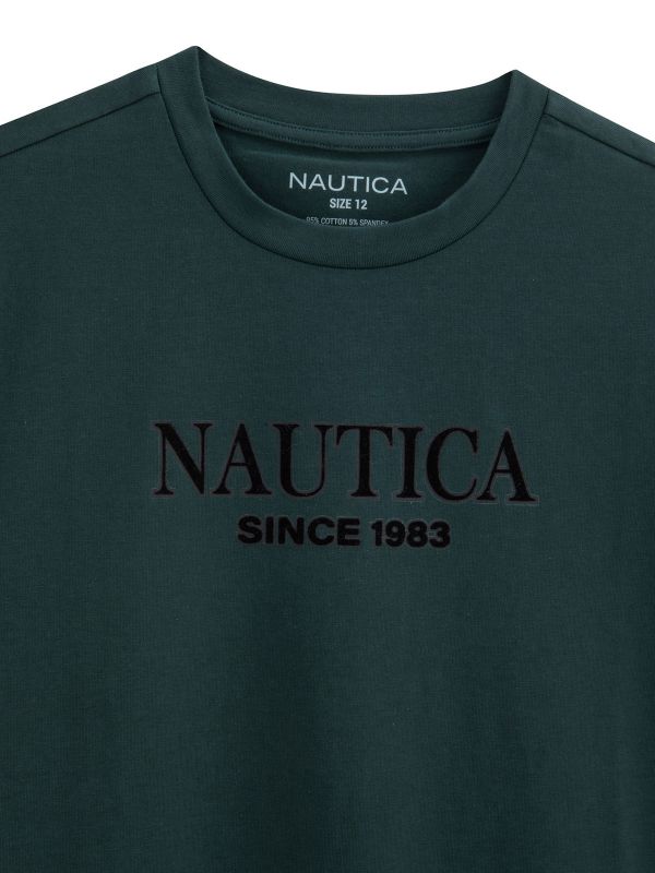 טישירט עם לוגו NAUTICA לילדים