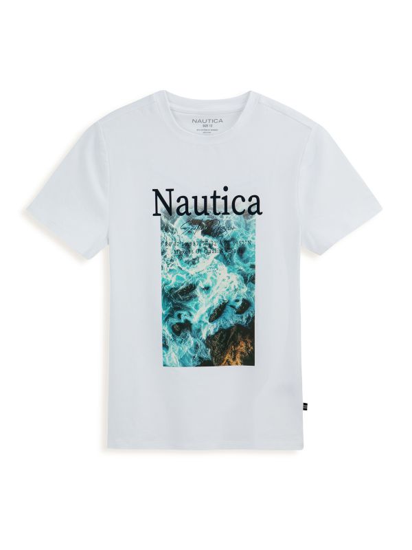 טישירט עם הדפס NAUTICA דו צדדי לילדים