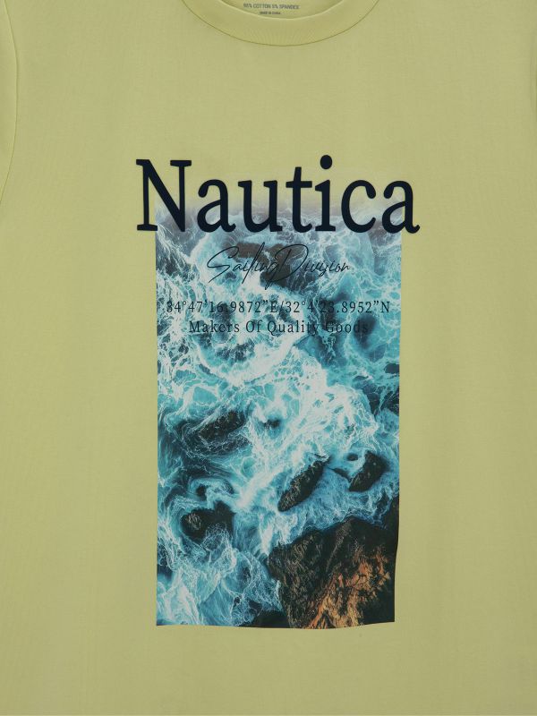 טישירט עם הדפס NAUTICA דו צדדי לילדים