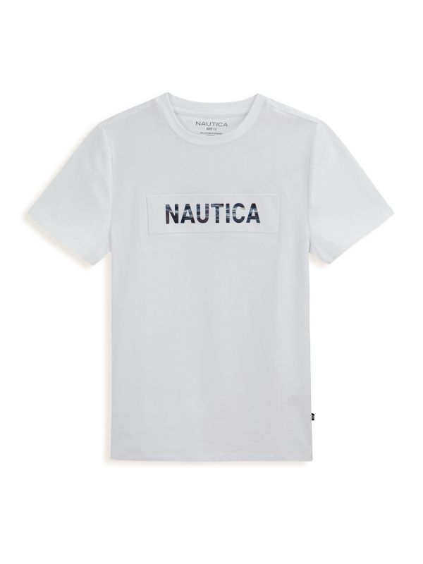 טי שירט עם הדפס NAUTICA לילדים