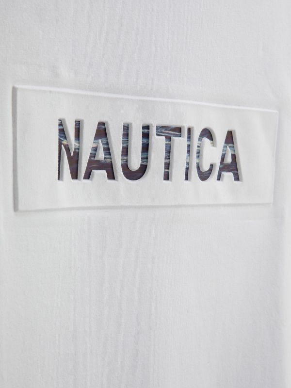 טי שירט עם הדפס NAUTICA לילדים