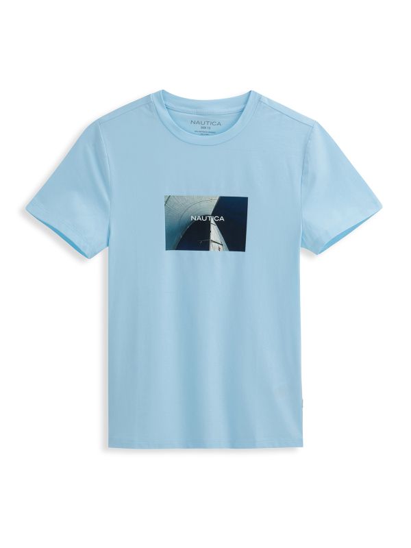 טישירט עם הדפס NAUTICA לילדים