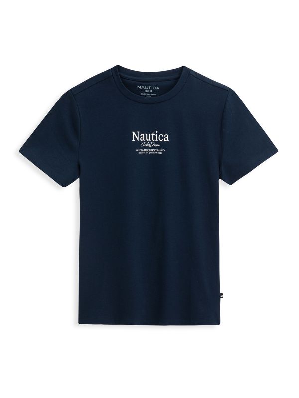 טישירט עם הדפס NAUTICA דו צדדי לילדים