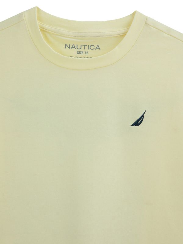 טישירט עם הדפס NAUTICA בגב לילדים