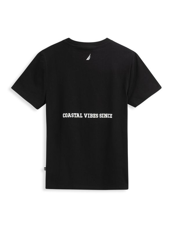 טישירט NAUTICA עם הדפס דו צדדי לילדים