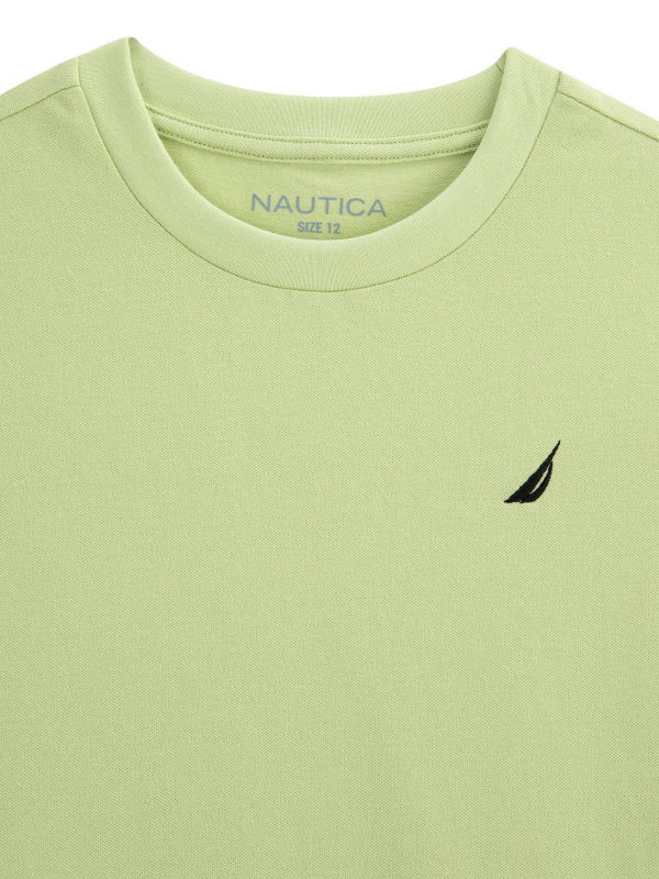 טישירט עם לוגו NAUTICA והדפס בצדדים לילדים