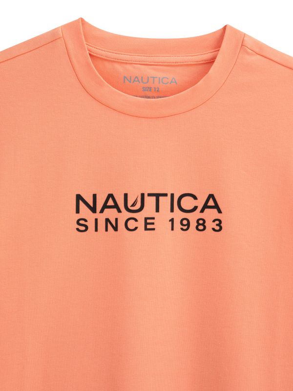 טישירט עם הדפס NAUTICA דו צדדי לילדים
