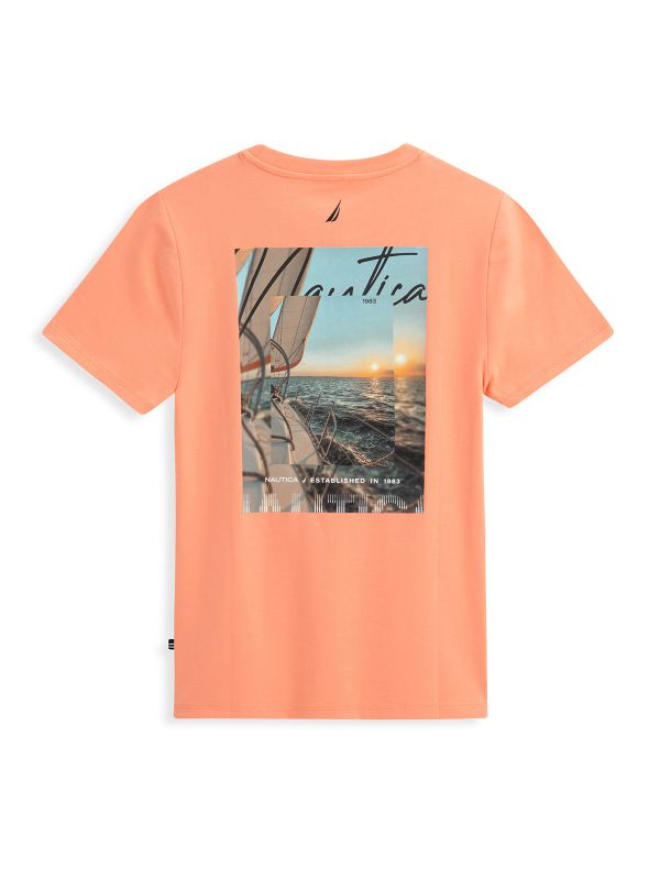 טישירט עם הדפס NAUTICA דו צדדי לילדים