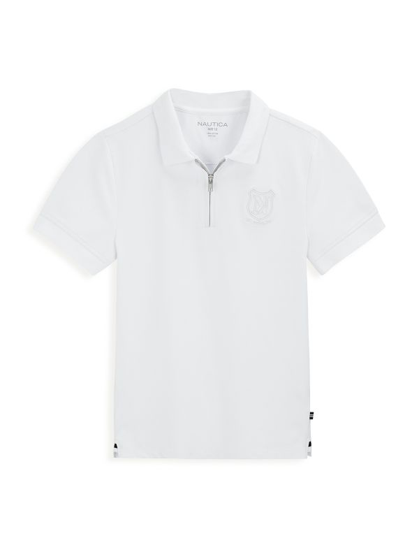 חולצת פולו קצרה עם הדפס לילדים