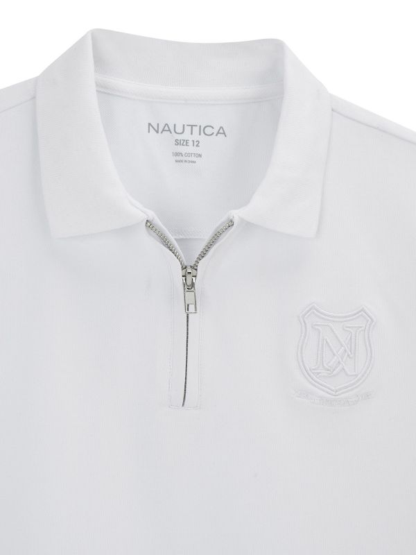 חולצת פולו קצרה עם הדפס לילדים