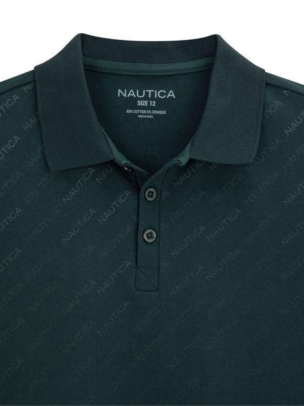 חולצת פולו קצרה עם הדפס לילדים