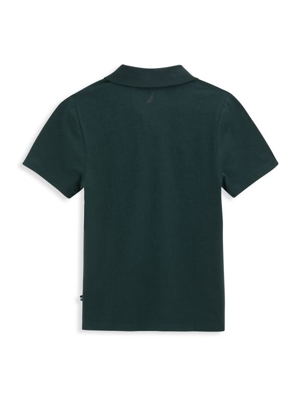 חולצת פולו קצרה עם הדפס לילדים