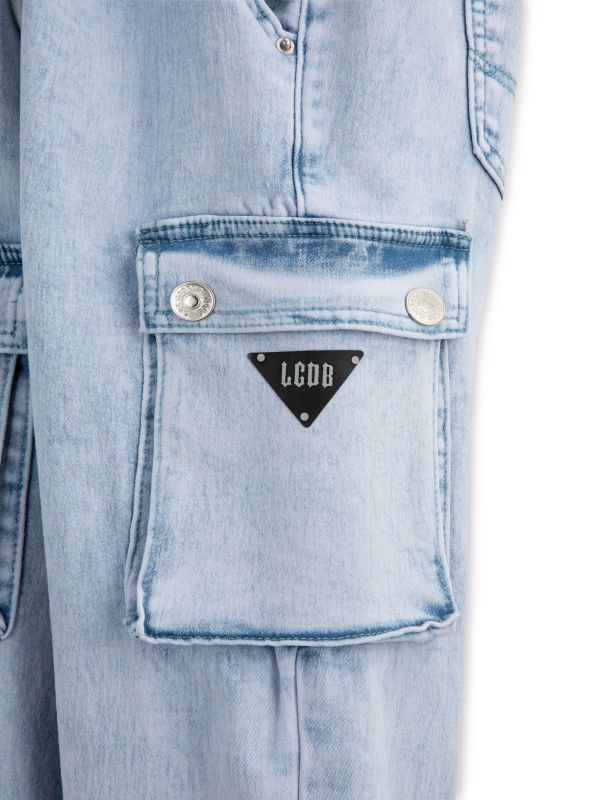 מכנסי ג?ינס עם גומי וקשירת שרוך לילדים