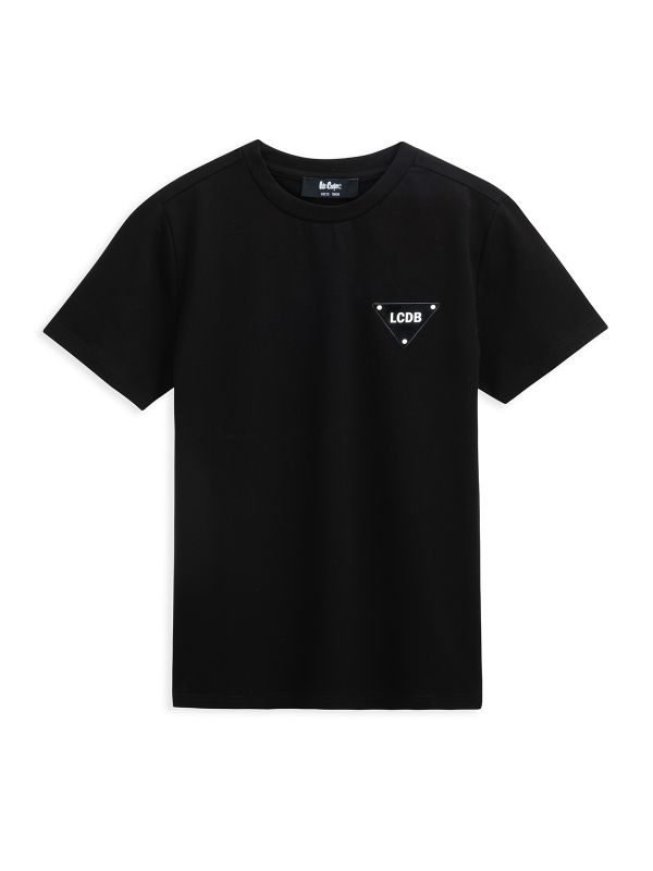 טי שירט קצרה עם הדפס דו צדדי לילדים