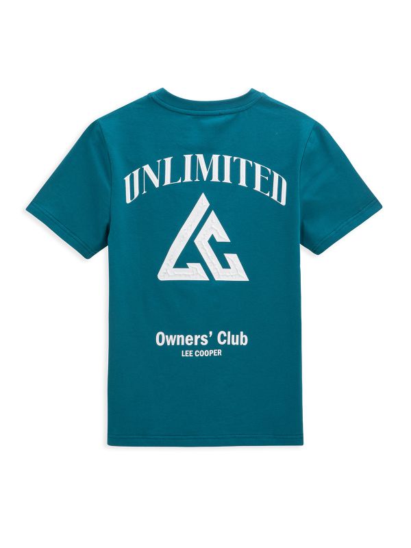 טי שירט קצרה עם הדפס דו צדדי לילדים