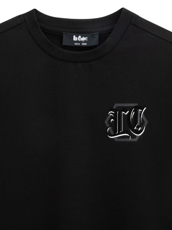 טי שירט קצרה עם הדפס דובי לילדים