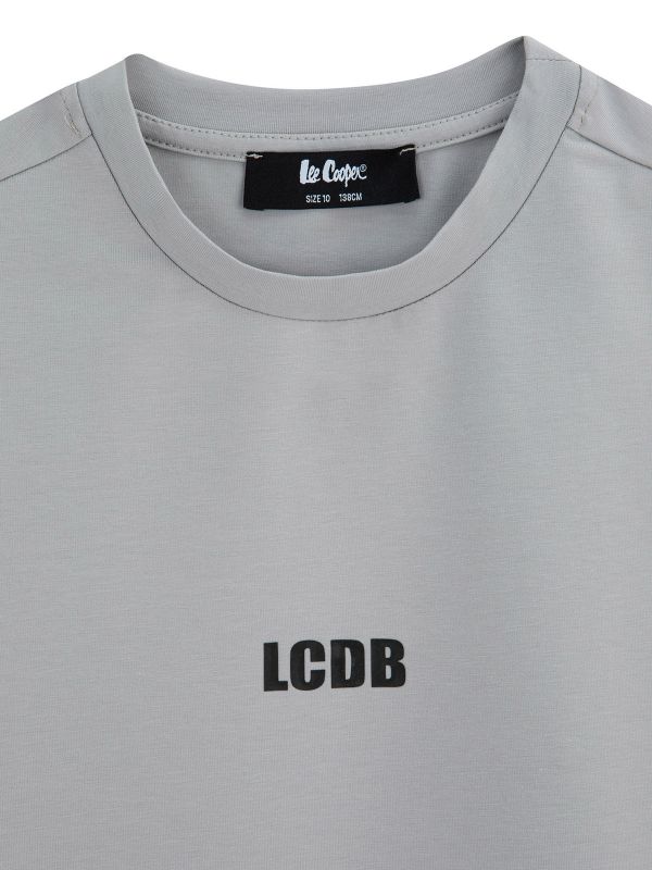 טי שירט כותנה עם הדפס לילדים