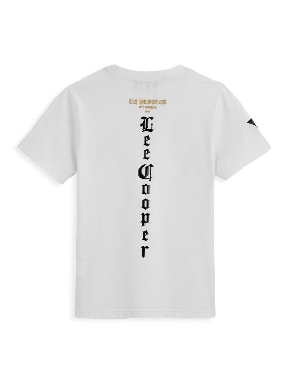 טי שירט קצרה עם הדפס דו צדדי לילדים