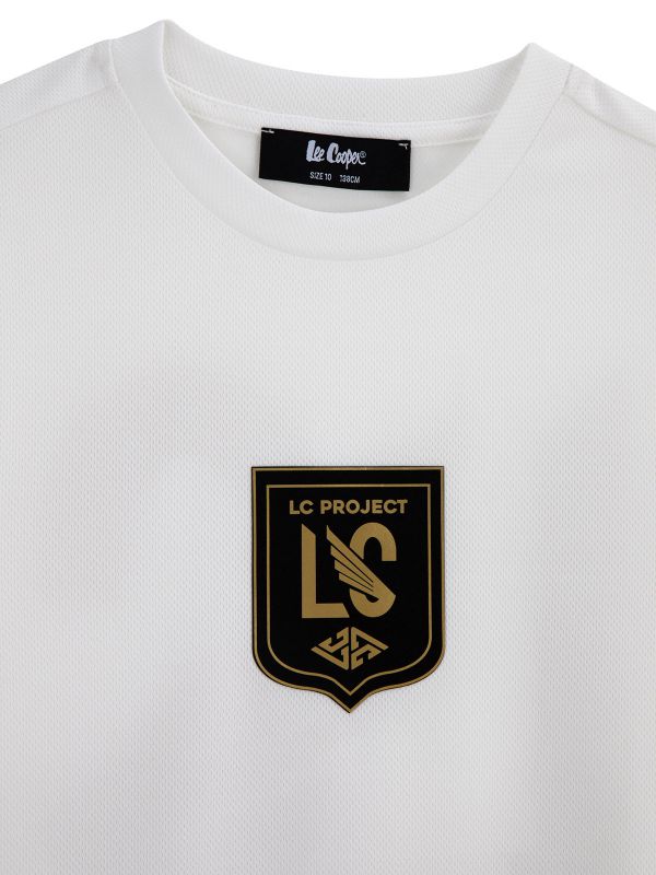 טי שירט קצרה עם הדפס דו צדדי לילדים