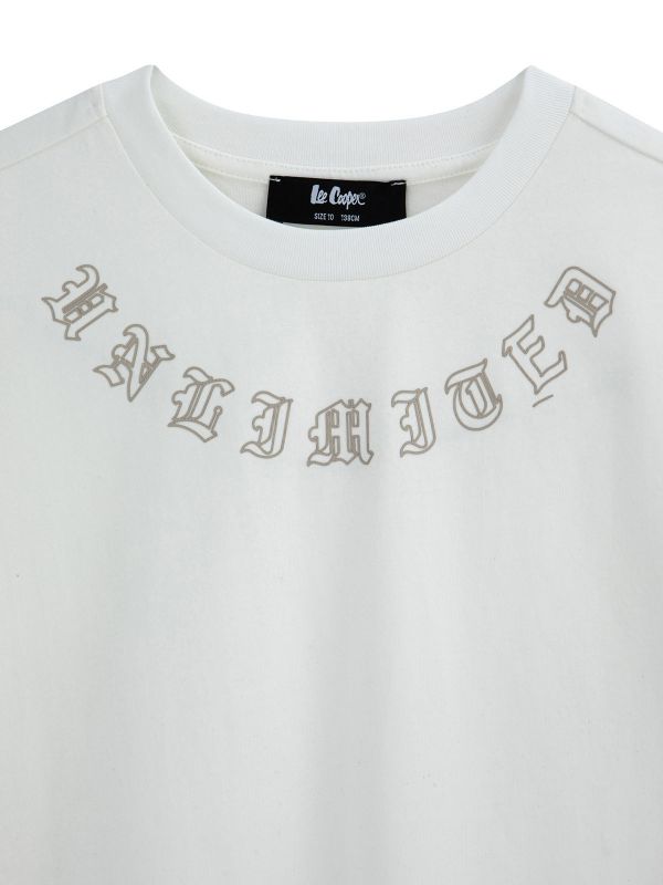 טי שירט אוברסייז עם טקסטורה לילדים