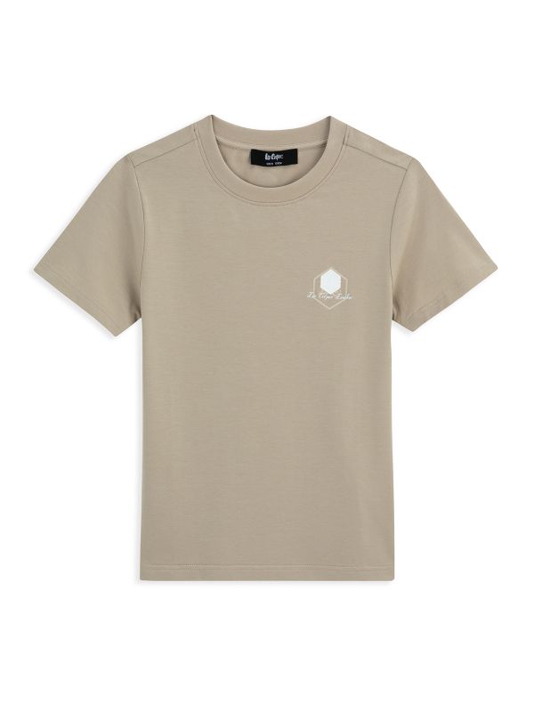 טי שירט קצרה עם הדפס דו צדדי לילדים