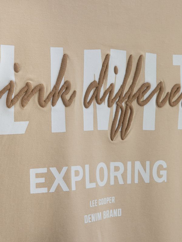 טי שירט קצרה עם הדפס דו צדדי לילדים