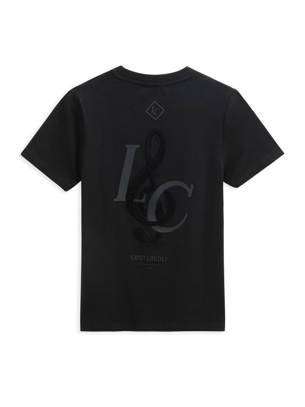 טי שירט קצרה עם הדפס דו צדדי לילדים