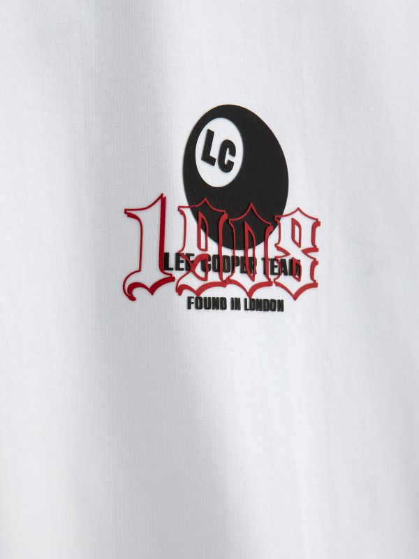 טי שירט קצרה עם הדפס דו צדדי לילדים