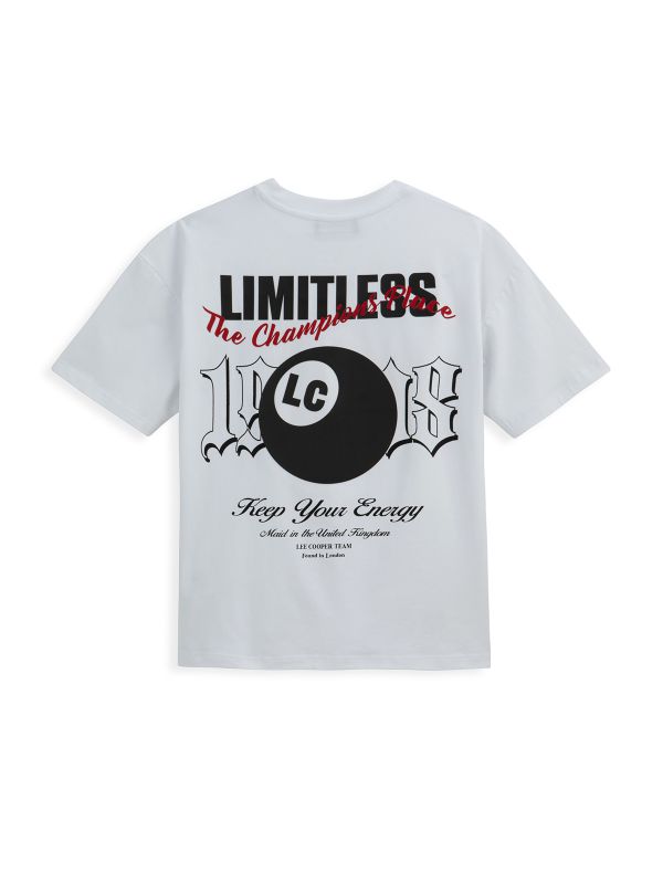 טי שירט קצרה עם הדפס דו צדדי לילדים