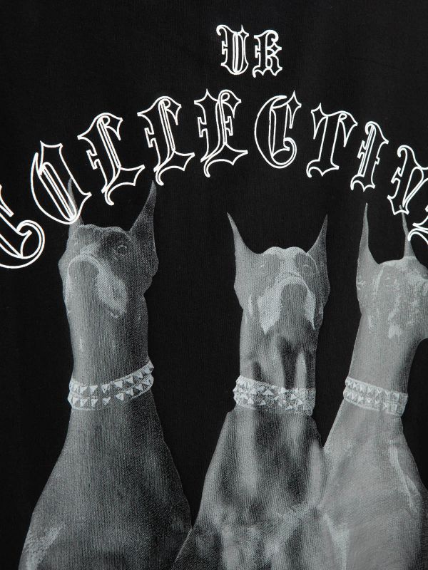 טי שירט קצרה עם הדפס דו צדדי לילדים