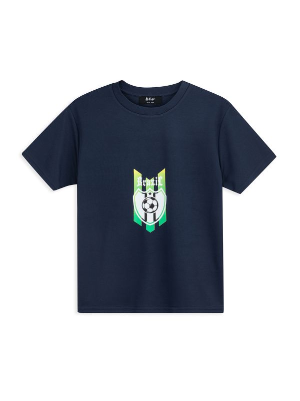 טישירט בהדפס ספורט לילדים