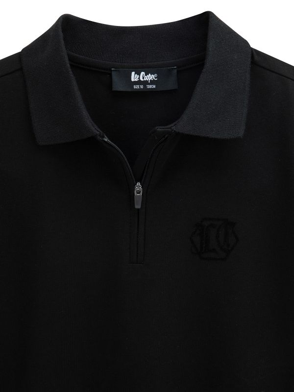 חולצת פולו עם רוכסן לילדים