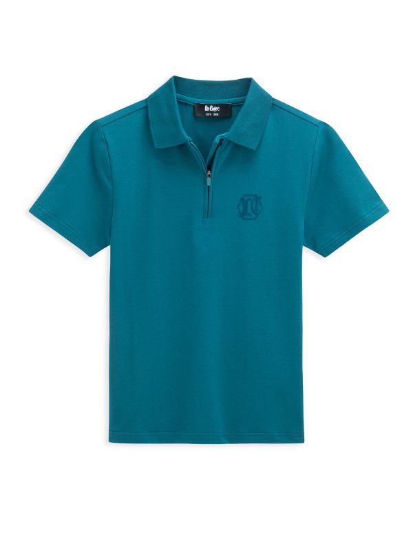 חולצת פולו עם רוכסן לילדים