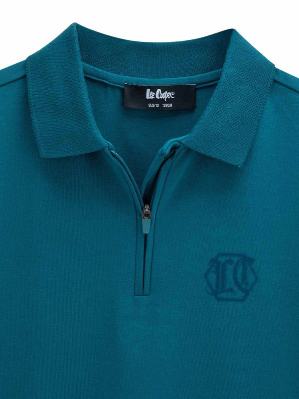 חולצת פולו עם רוכסן לילדים