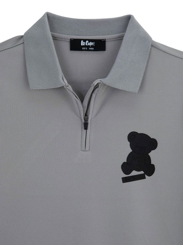 חולצת פולו עם הדפס לילדים