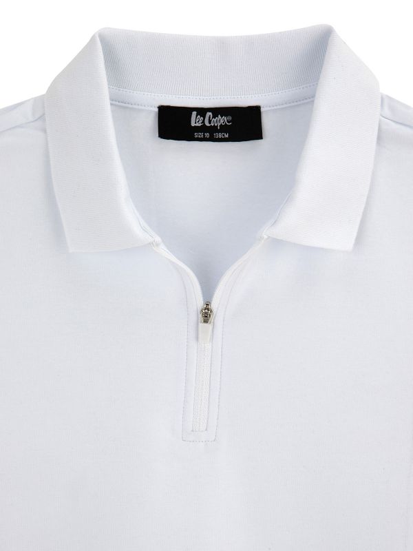 חולצת אריג גזרת פולו לילדים